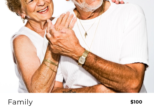 Elderly man and wife